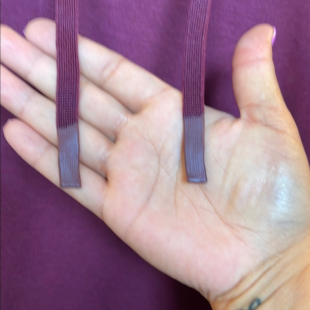 Women's Burgundy Hoodie - Picture 6 of 7